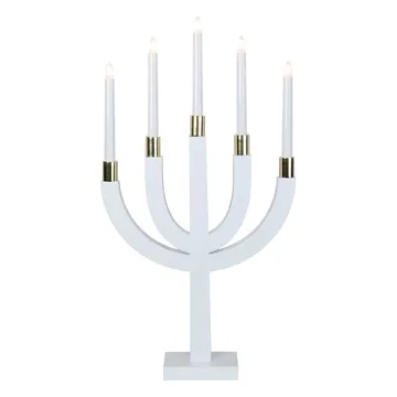 Candelabro eléctrico Elias - blanco - Star Trading