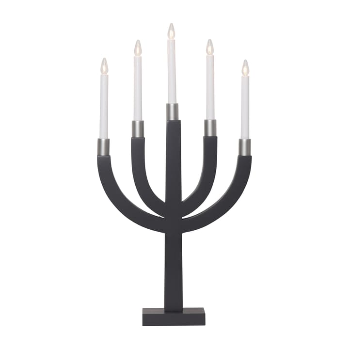 Candelabro eléctrico Elias - gris oscuro - Star Trading