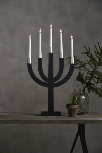 Candelabro eléctrico Elias - gris oscuro - Star Trading