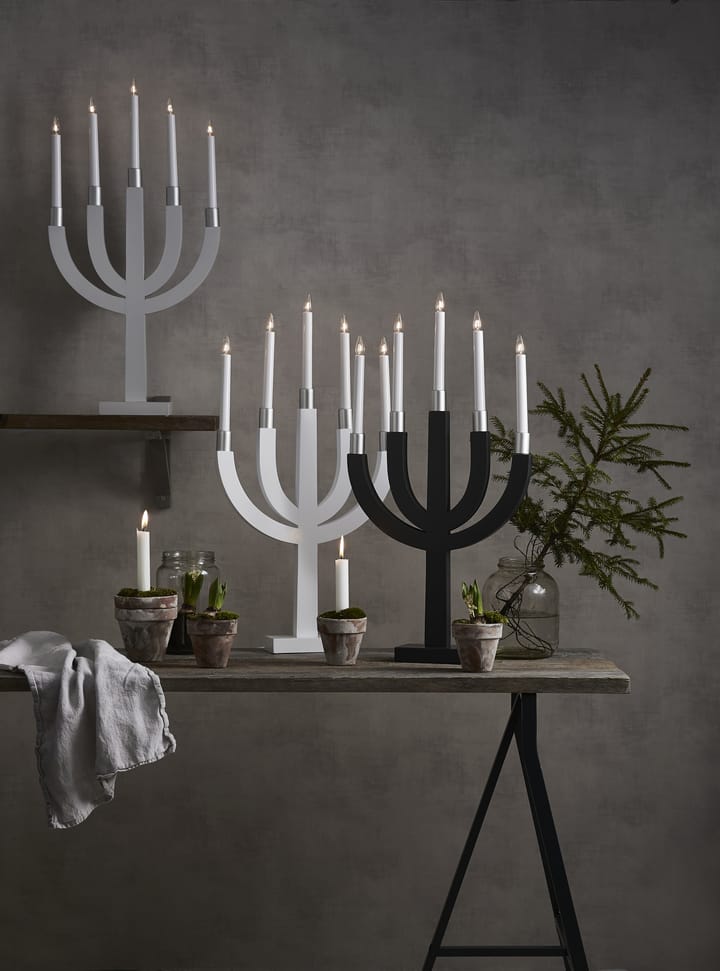 Candelabro eléctrico Elias, gris oscuro Star Trading