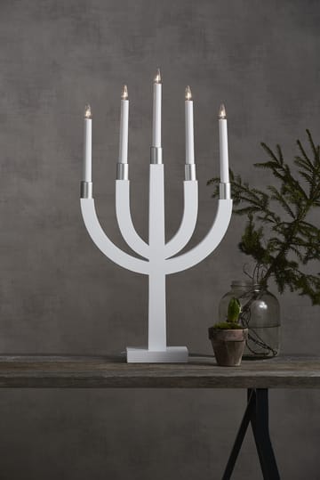 Candelabro eléctrico Elias - gris - Star Trading