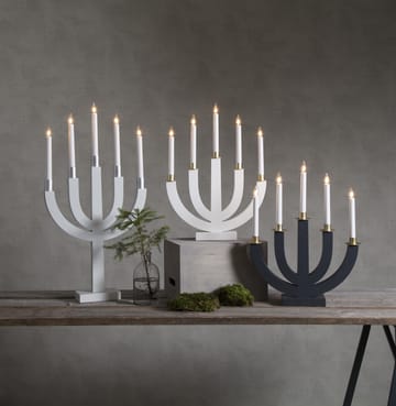 Candelabro eléctrico Elias - gris - Star Trading