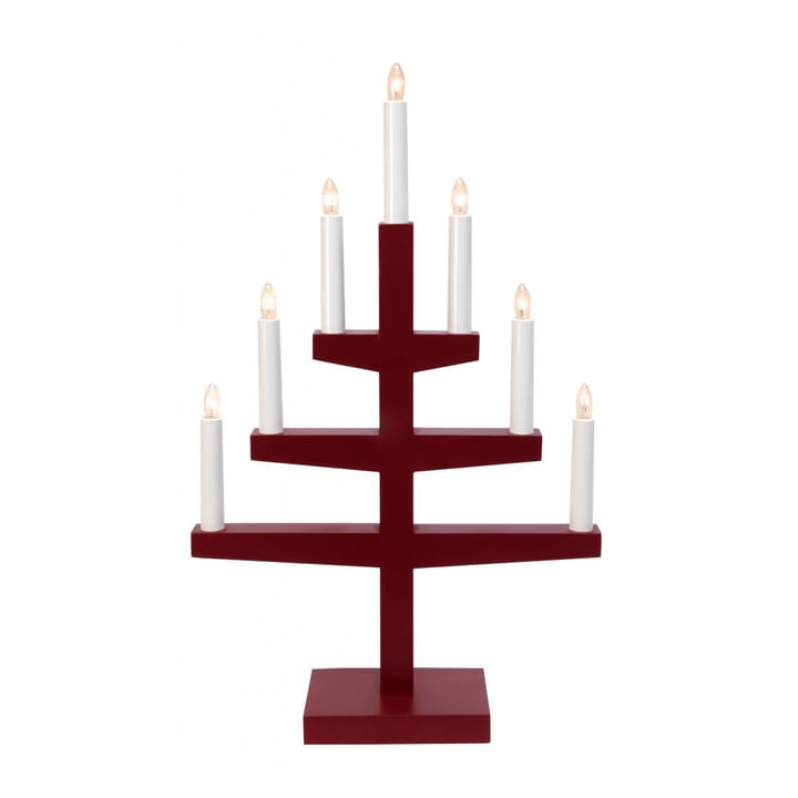 Candelabro eléctrico Trapp 54 cm - rojo - Star Trading