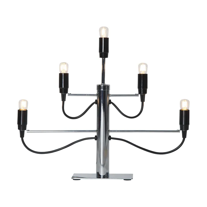Candelabro Milano 5, 46 cm - Cromo - Star Trading