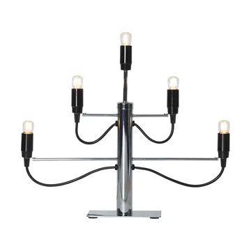 Candelabro Milano 5 46 cm paquete de 2 - Cromo - Star Trading