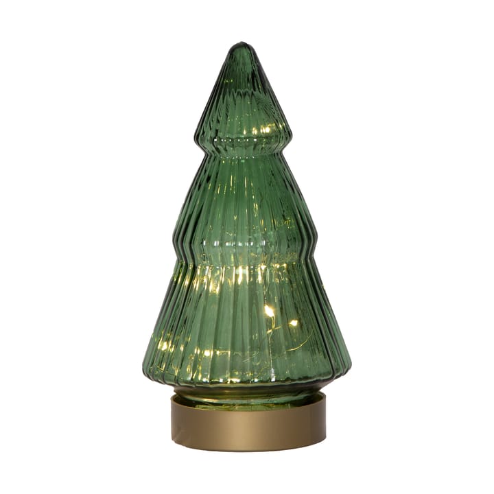 Decoración de vidrio Verde LED 20 cm - Verde - Star Trading