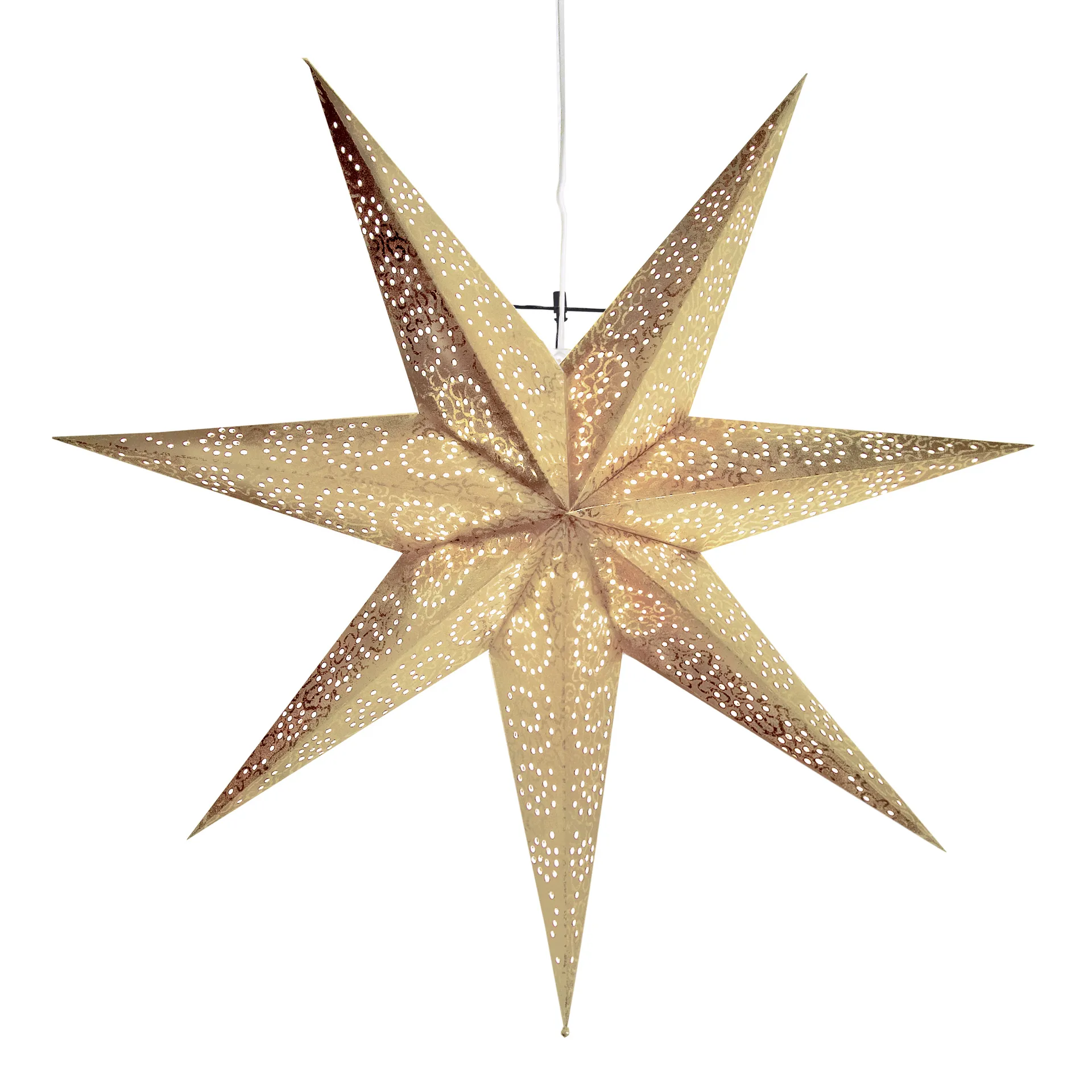 Estrella Adviento Antique 60 cm, dorado Star Trading