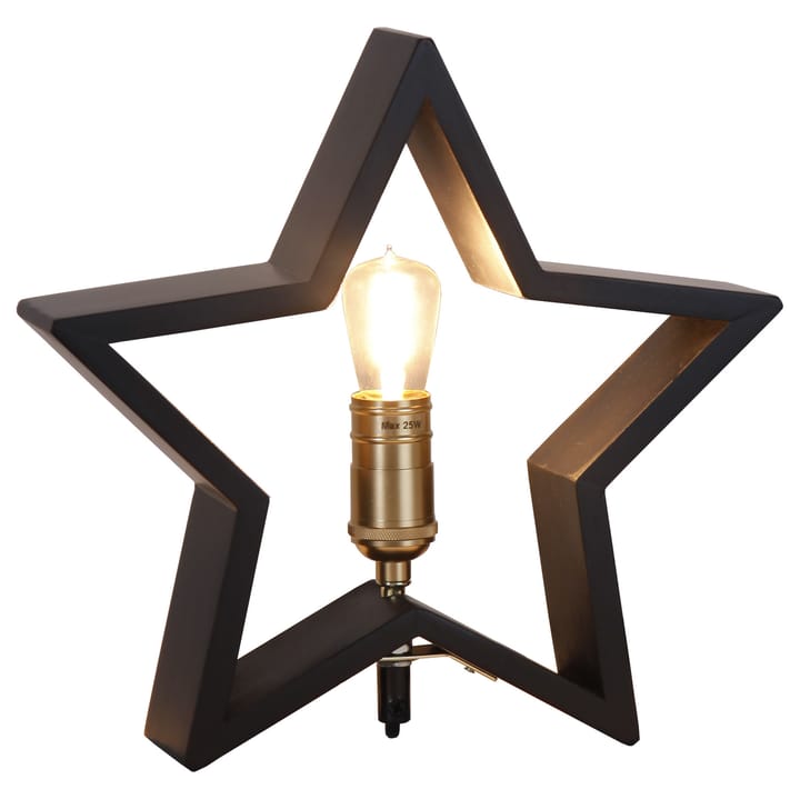 Estrella Adviento Lysekil mesa 29 cm, negro Star Trading