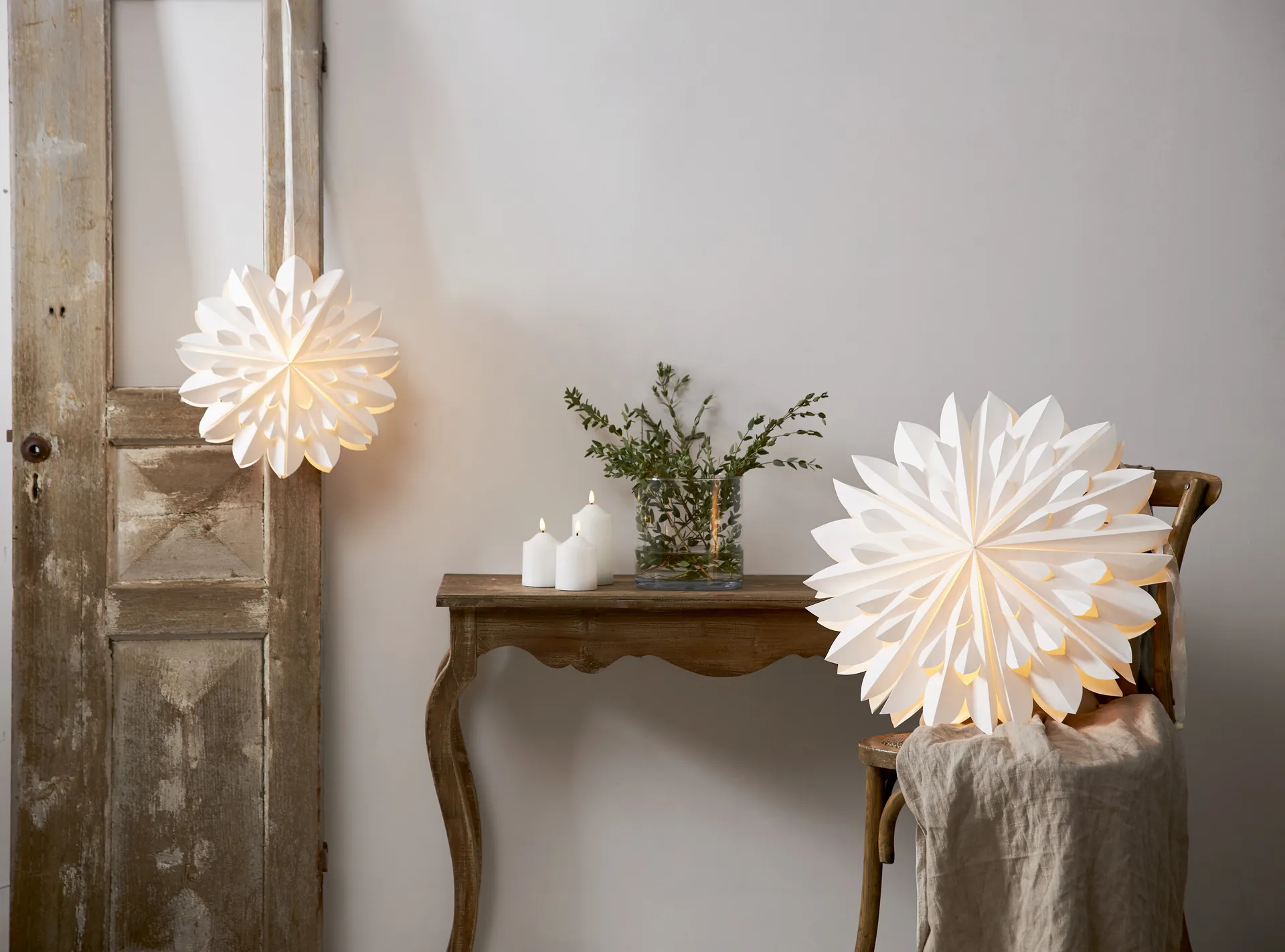 Estrella de adviento Clipp Ø40 cm, blanco Star Trading