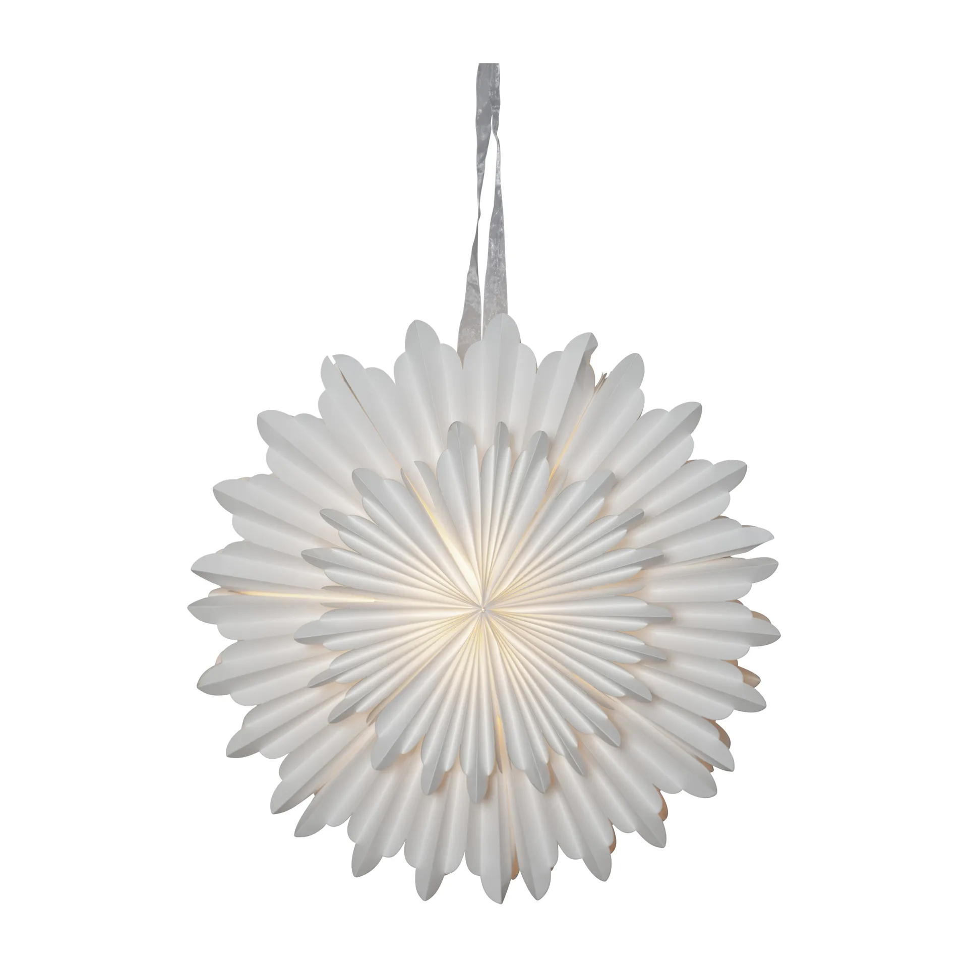 Estrella de adviento Crystal Ø55 cm, blanco Star Trading