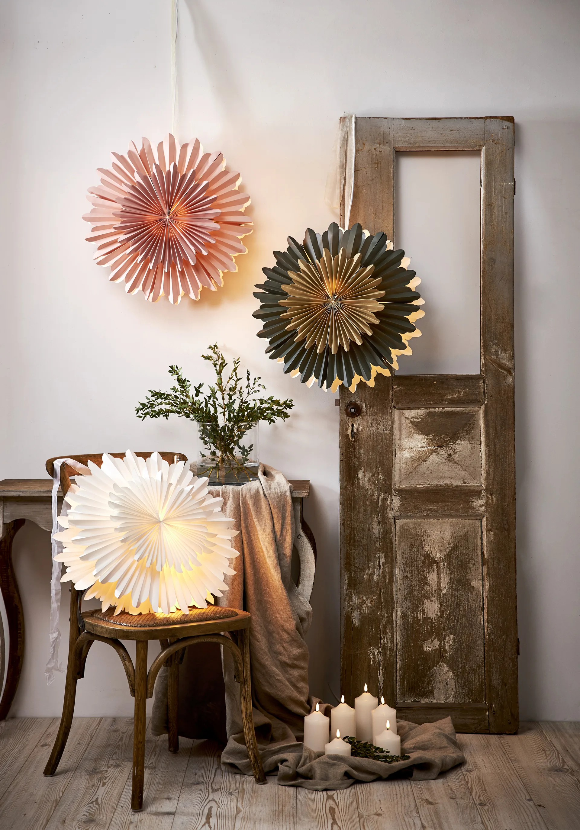 Estrella de adviento Crystal Ø55 cm, blanco Star Trading