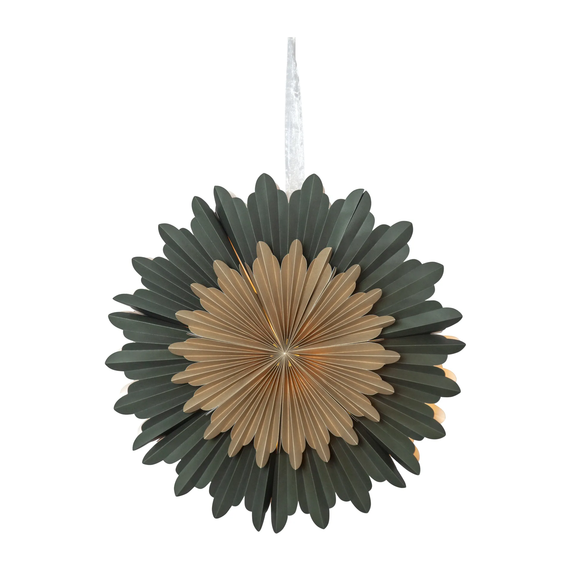 Estrella de adviento Crystal Ø55 cm, verde Star Trading