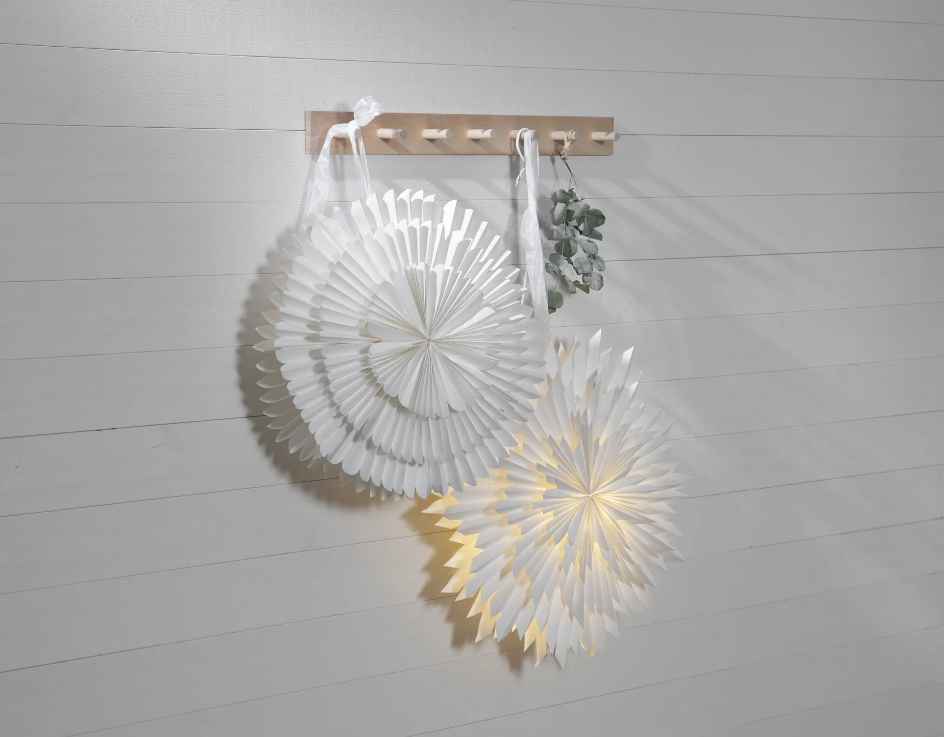 Estrella de adviento Frost Ø50 cm, blanco Star Trading