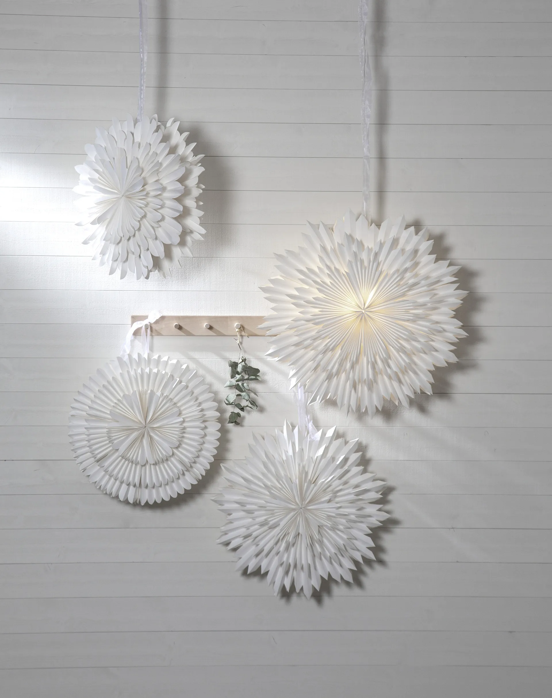 Estrella de adviento Frost Ø50 cm, blanco Star Trading