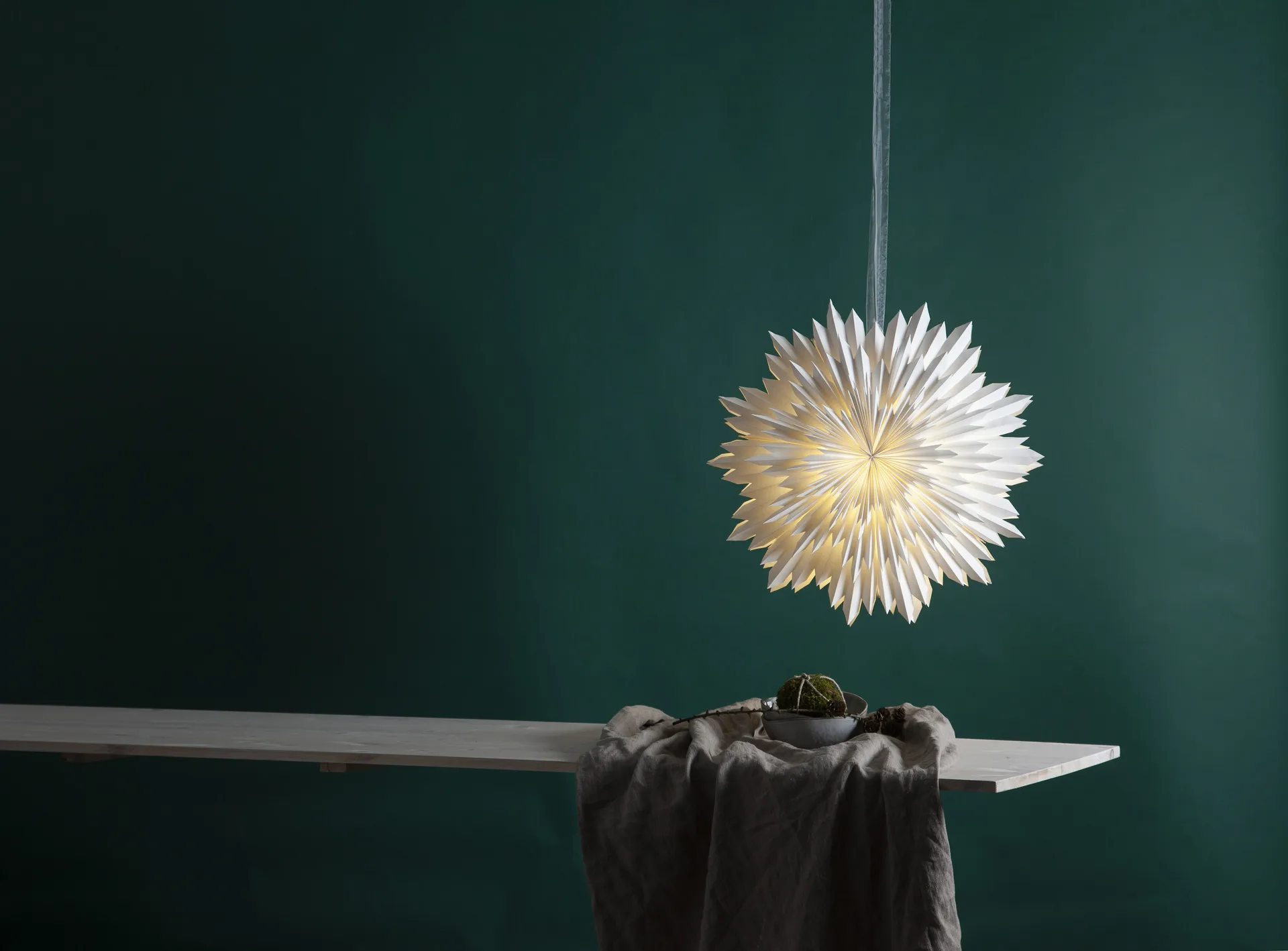 Estrella de adviento Ice Ø50 cm, blanco Star Trading