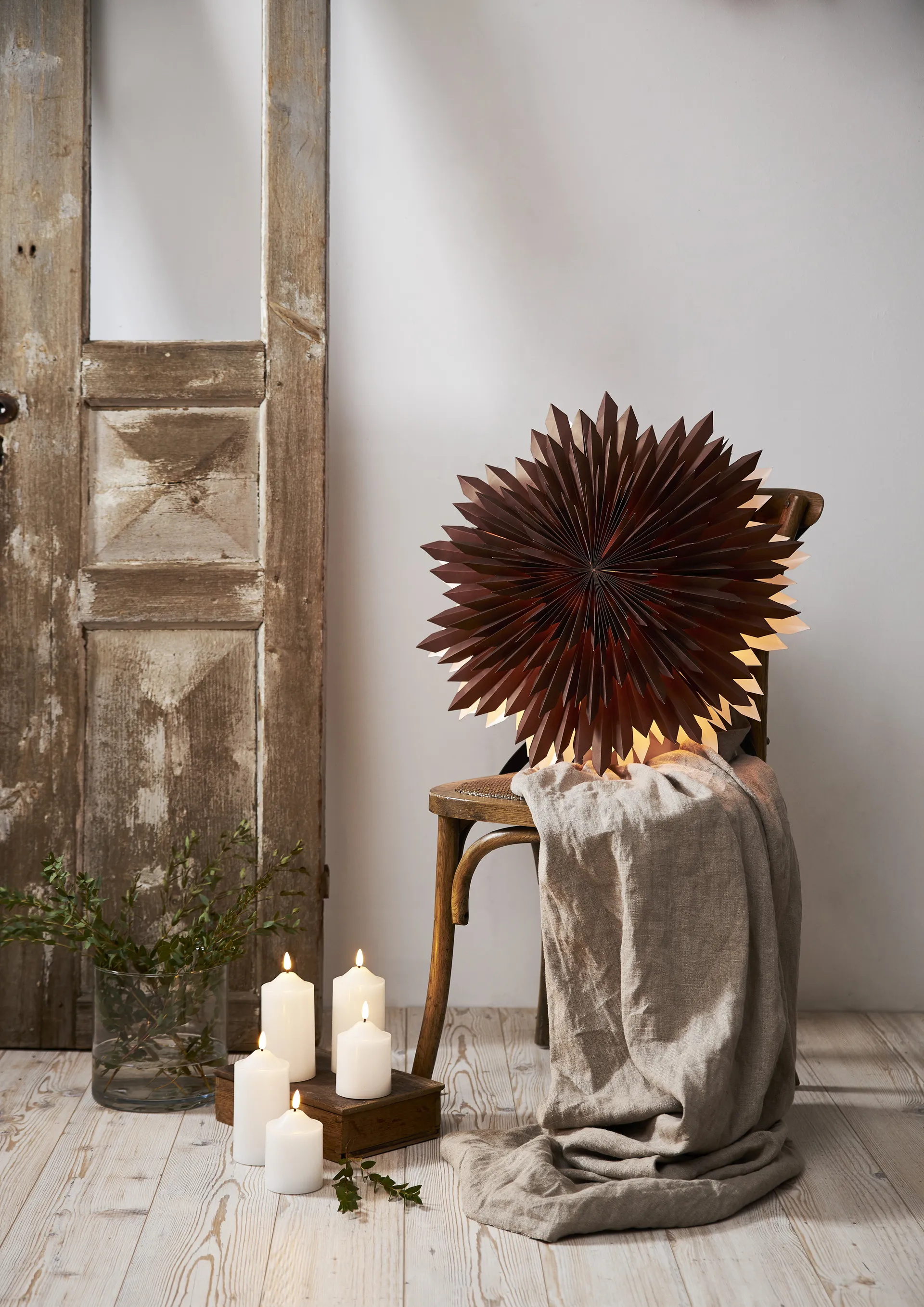 Estrella de adviento Ice Ø50 cm, marrón Star Trading