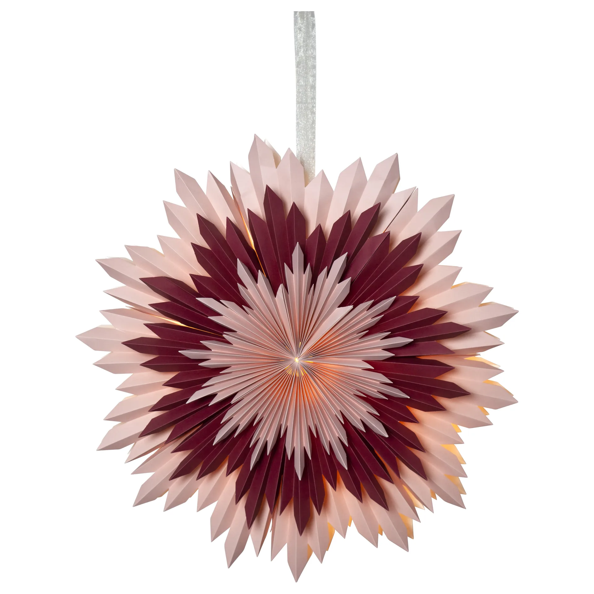 Estrella de adviento Ice Ø50 cm, Rosa Star Trading