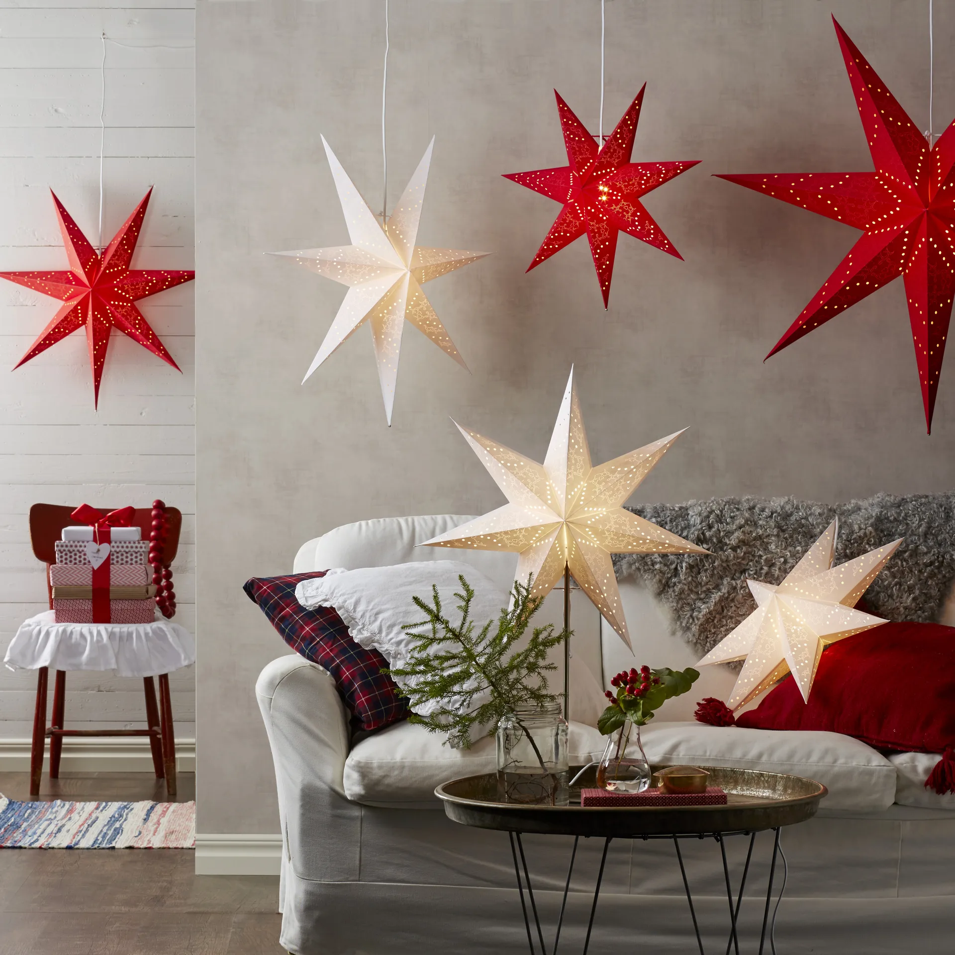 Estrella de Adviento Sensy 70 cm, blanco Star Trading
