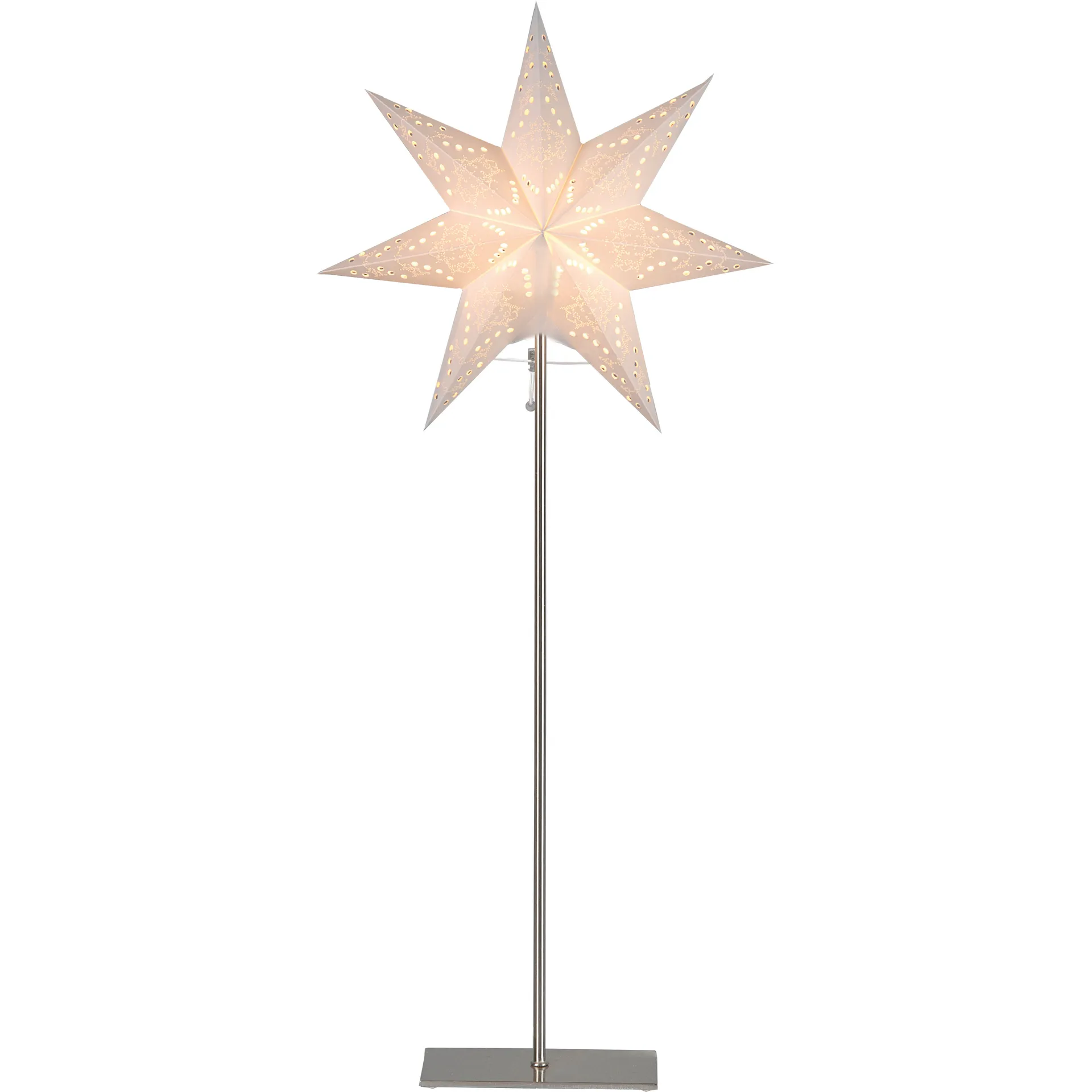 Estrella de Adviento Sensy Pie 83 cm, blanco Star Trading