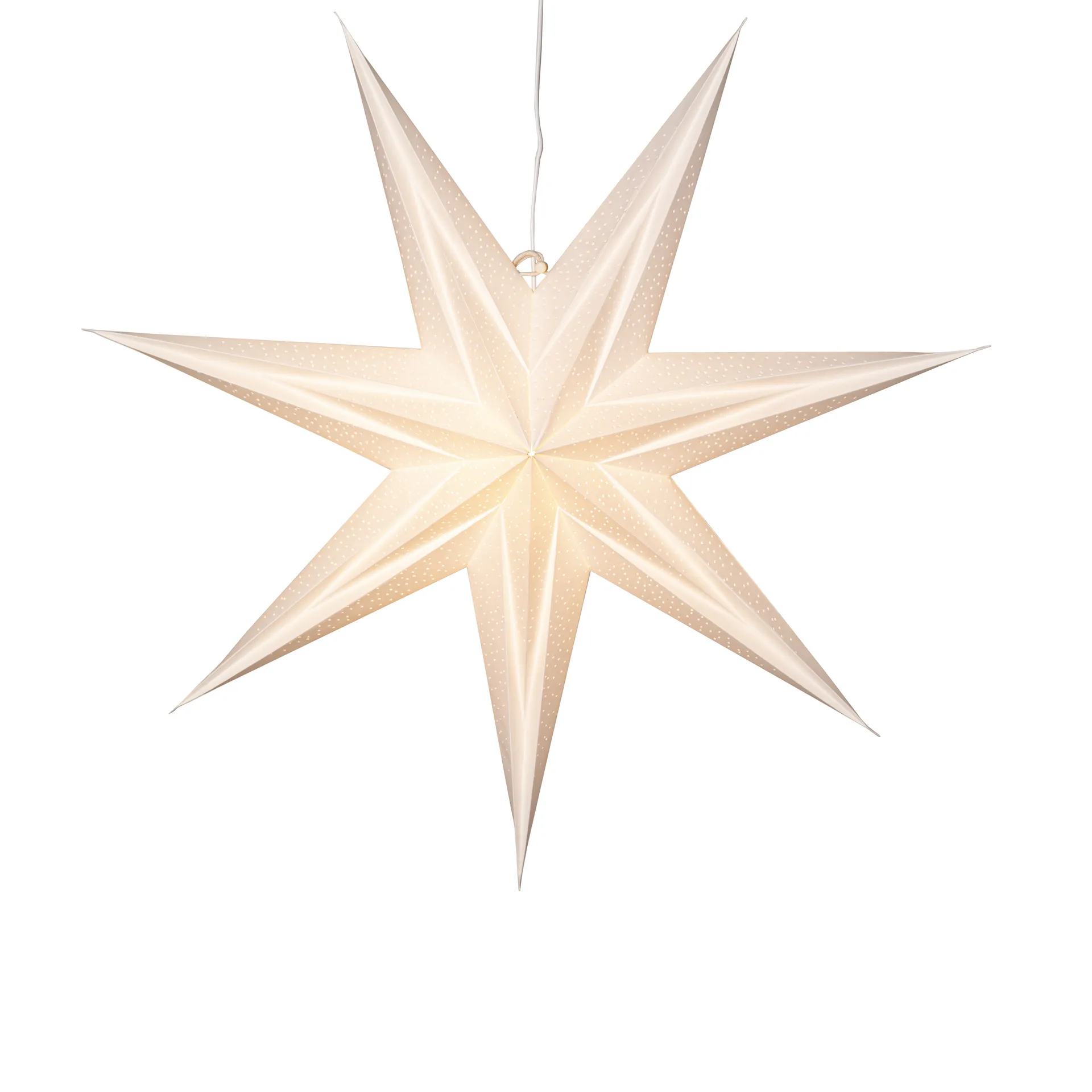 Estrella de papel Holly 60 cm, Blanco Star Trading