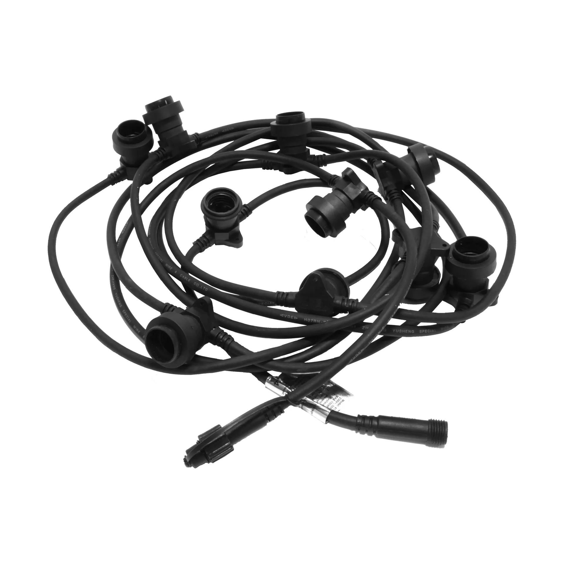 Guirnalda de luces Connecta E27 7,35 m, Negro Star Trading