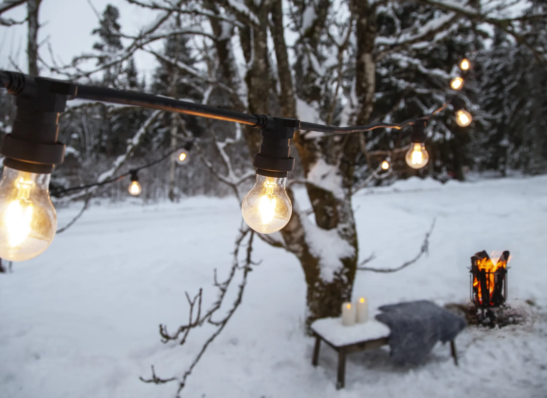 Guirnalda de luces Connecta E27 7,35 m, Negro Star Trading