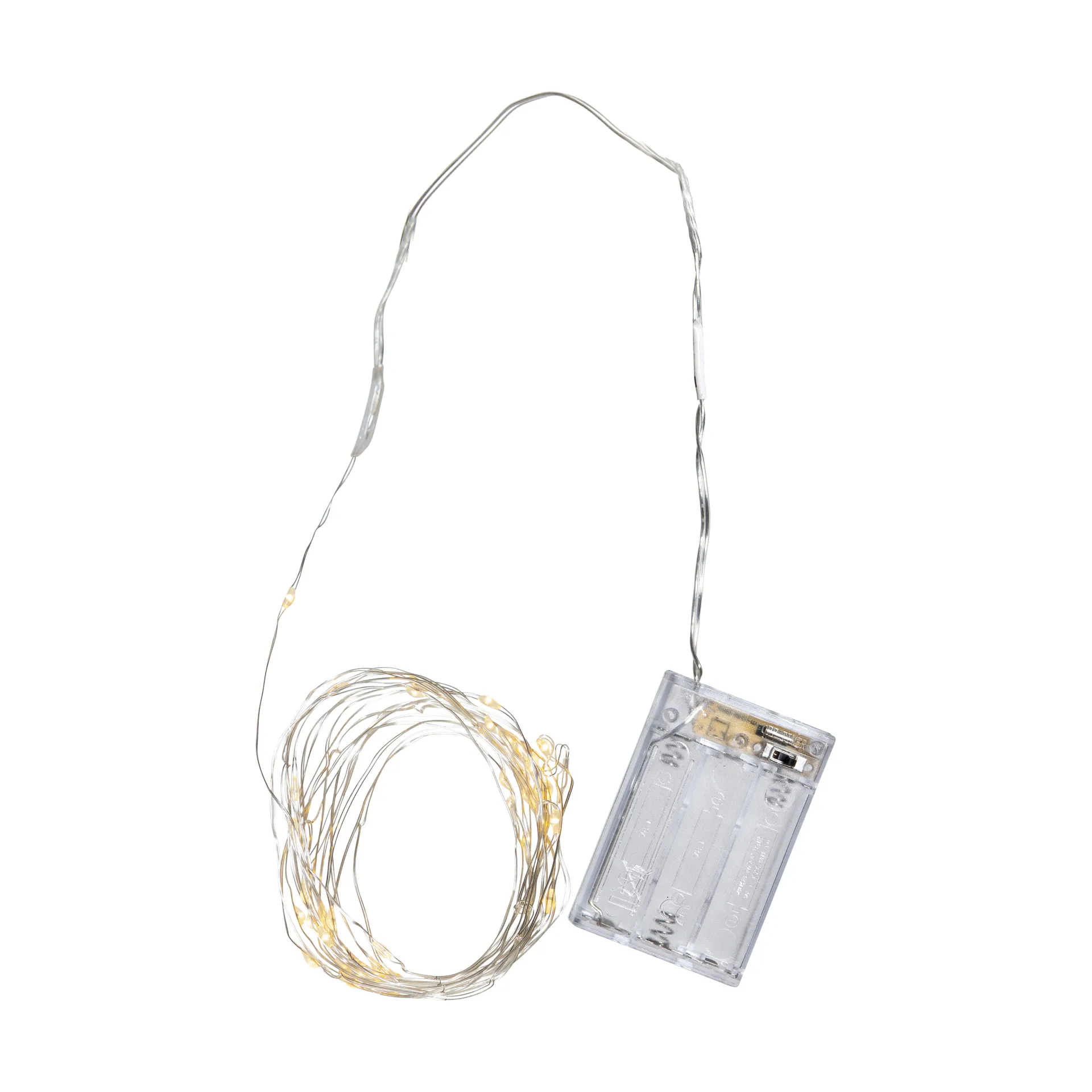 Guirnalda de luces LED Dew Drop batería, 4 m, alambre plata Star Trading