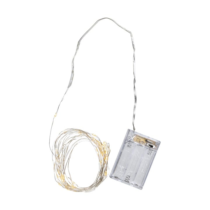 Guirnalda de luces LED Dew Drop batería, 4 m, alambre plata Star Trading