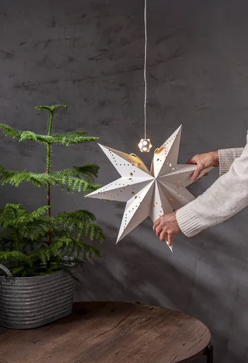 Guirnalda de luces Lighty , fuente de luz para estrella de Adviento - Bola blanca - Star Trading
