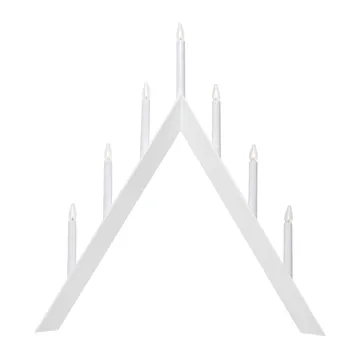 Portavelas de Adviento Arrow 64,5 cm - blanco - Star Trading