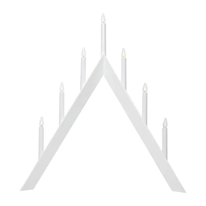 Portavelas de Adviento Arrow 64,5 cm - blanco - Star Trading