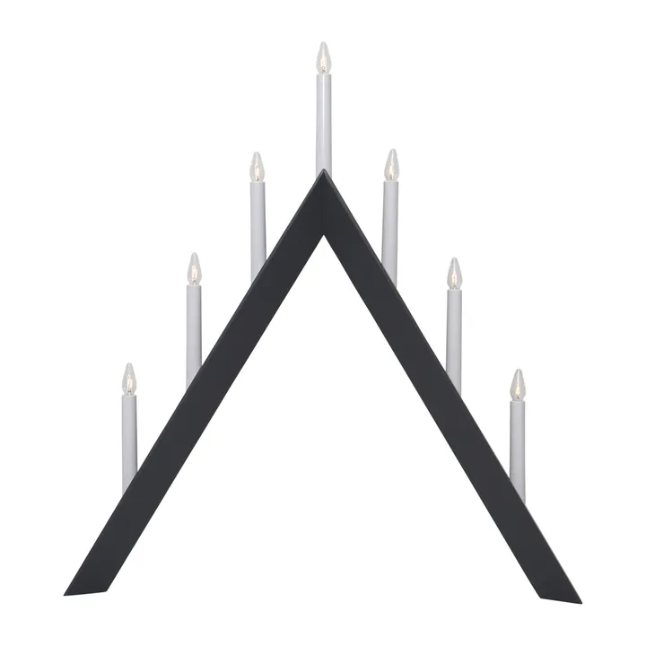 Portavelas de Adviento Arrow 64,5 cm - gris - Star Trading