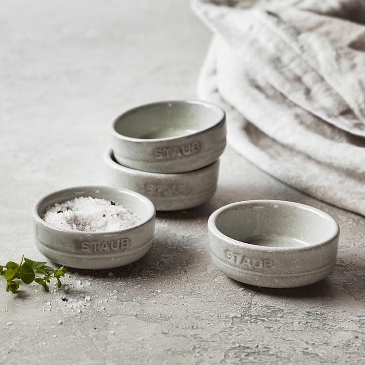4 Boles mini Staub New White Truffle, Ø5 cm STAUB