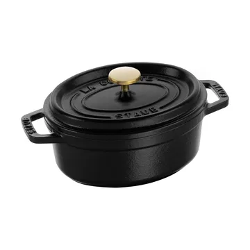Cacerola de hierro fundido Staub La Cocotte oval 0,6 L - Negro - STAUB