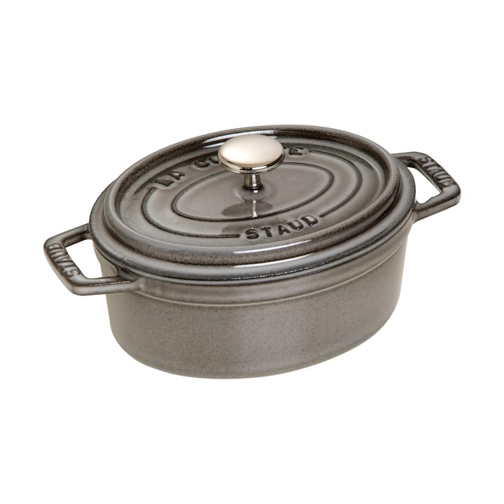 Cacerola de hierro fundido Staub La Cocotte oval 1 L - Gris grafito - STAUB