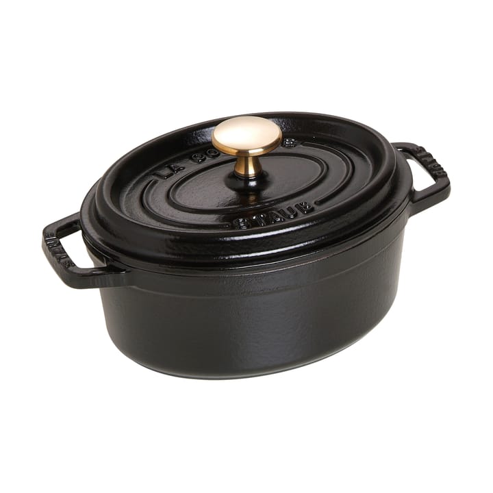 Cacerola de hierro fundido Staub La Cocotte oval 1 L - Negro - STAUB