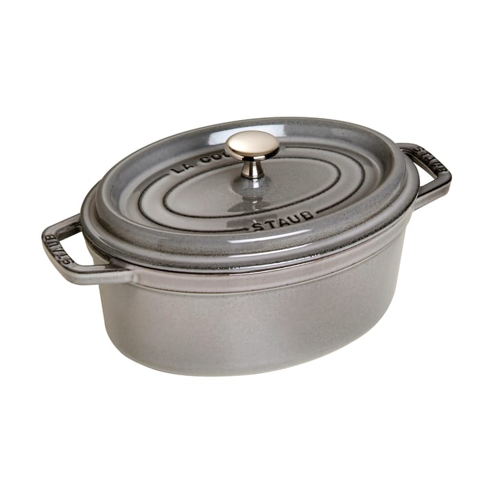 Cacerola de hierro fundido Staub La Cocotte oval 2,35 L - Gris grafito - STAUB