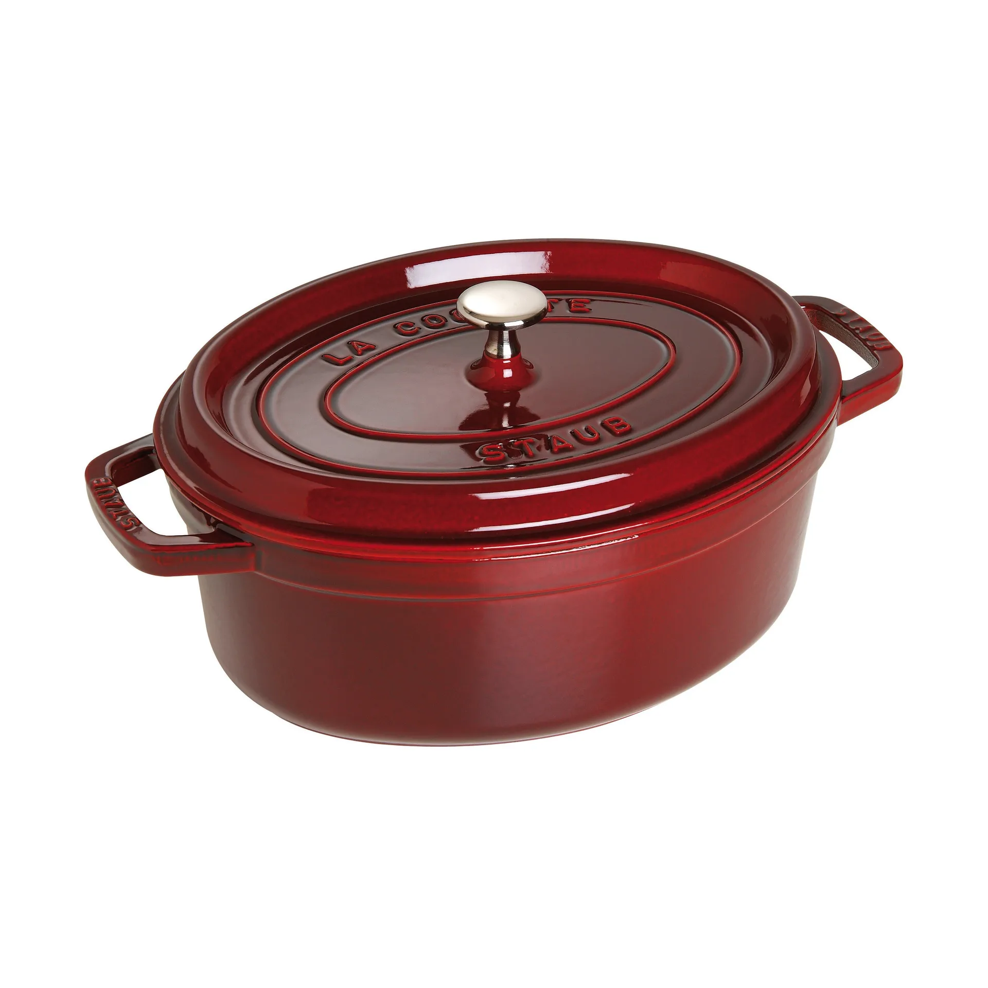 Cacerola de hierro fundido Staub La Cocotte oval 4,2 L, Rojo granadina STAUB