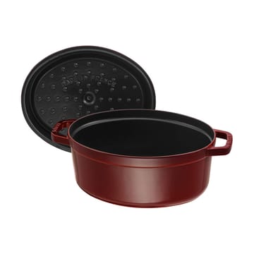 Cacerola de hierro fundido Staub La Cocotte oval 4,2 L - Rojo granadina - STAUB