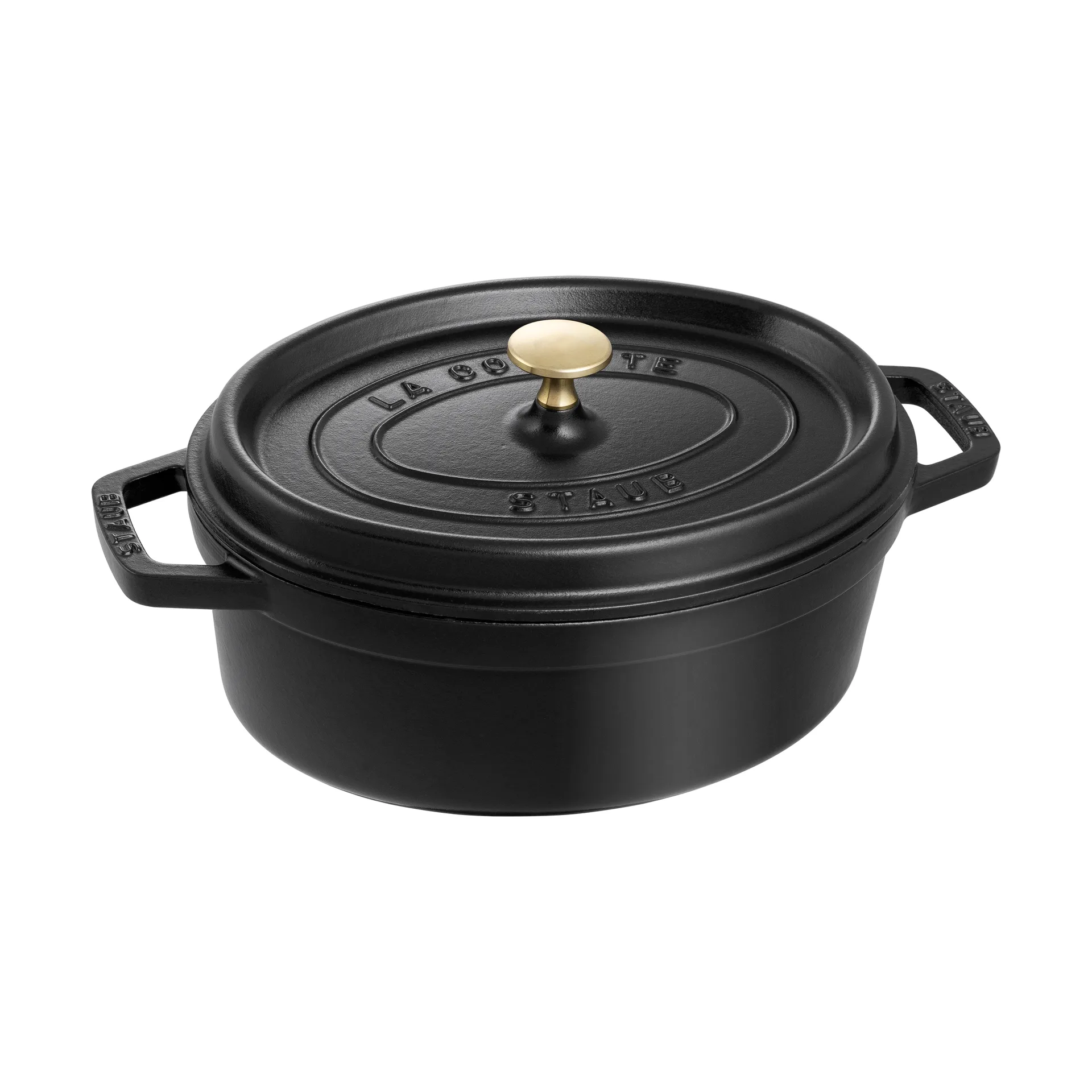 Cacerola de hierro fundido Staub La Cocotte oval 5,5 L, Negro STAUB