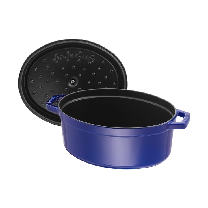 Cacerola de hierro fundido Staub La Cocotte oval 6,7 L, Azul oscuro STAUB