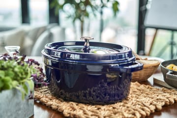 Cacerola de hierro fundido Staub La Cocotte oval 6,7 L - Azul oscuro - STAUB