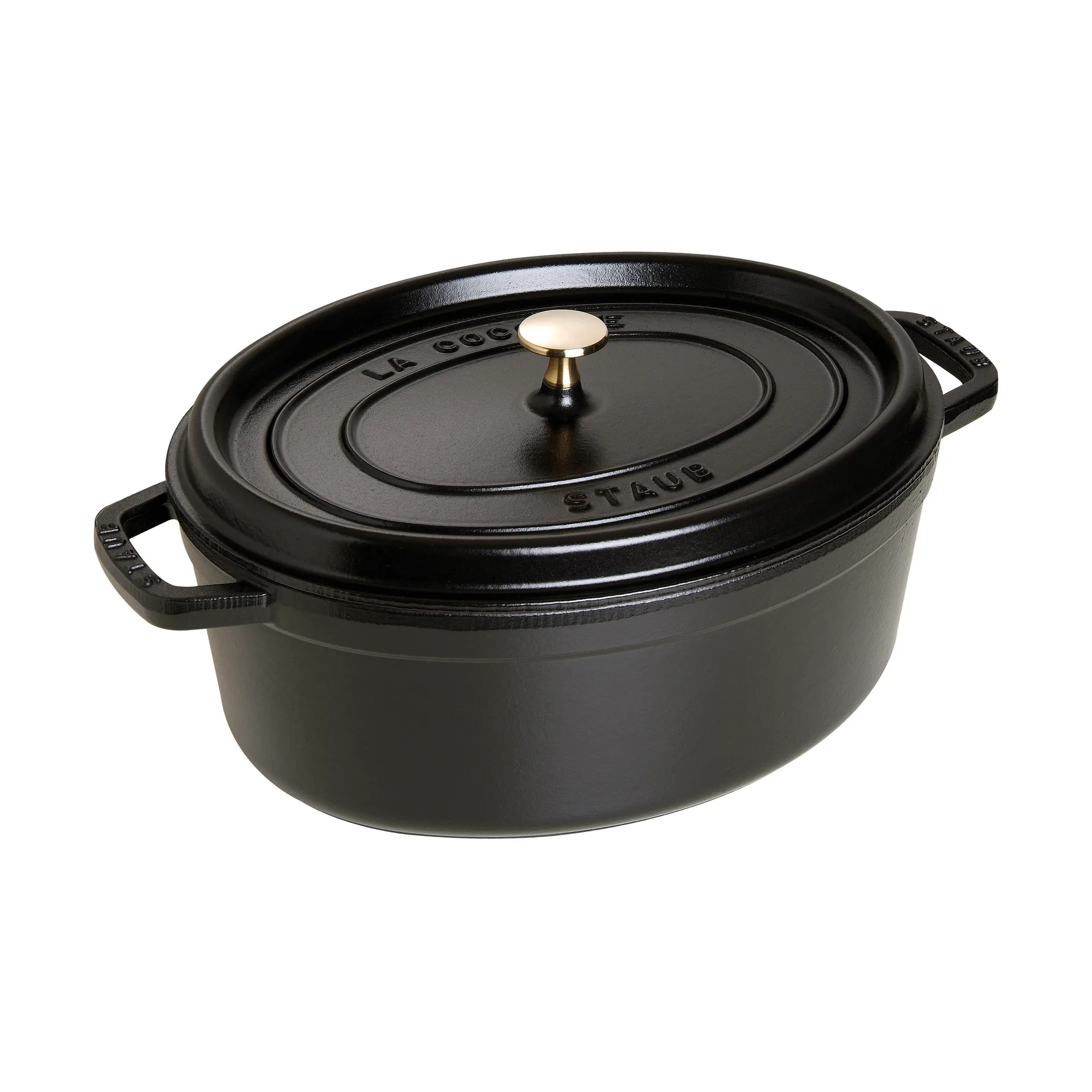 Cacerola de hierro fundido Staub La Cocotte oval 6,7 L, Negro STAUB