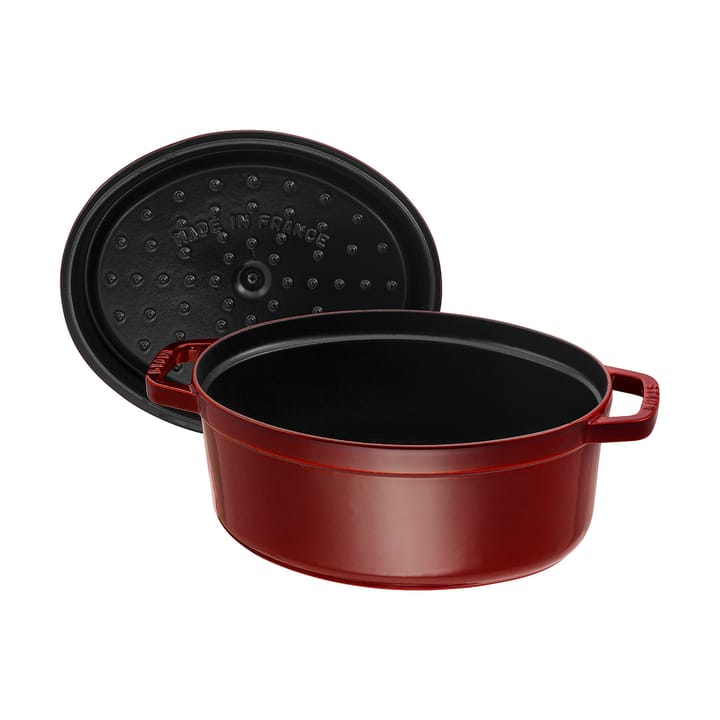 Cacerola de hierro fundido Staub La Cocotte oval 6,7 L, Rojo granadina STAUB
