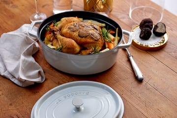 Cacerola de hierro fundido Staub La Cocotte oval 6,7 L - White truffle - STAUB