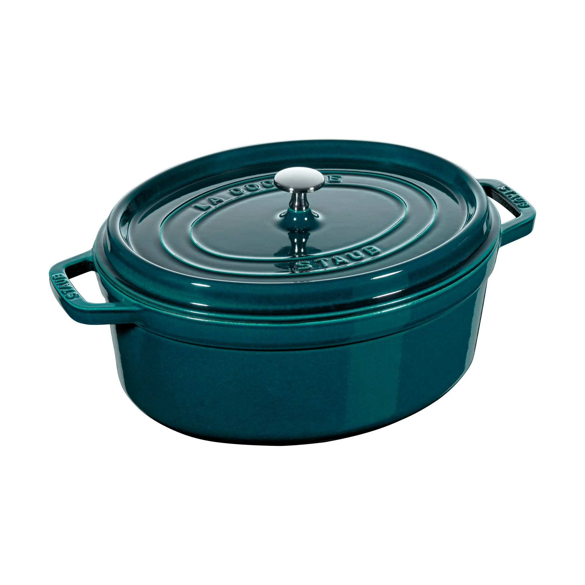 Cacerola de hierro fundido Staub La Cocotte oval 8 L, La Mer STAUB