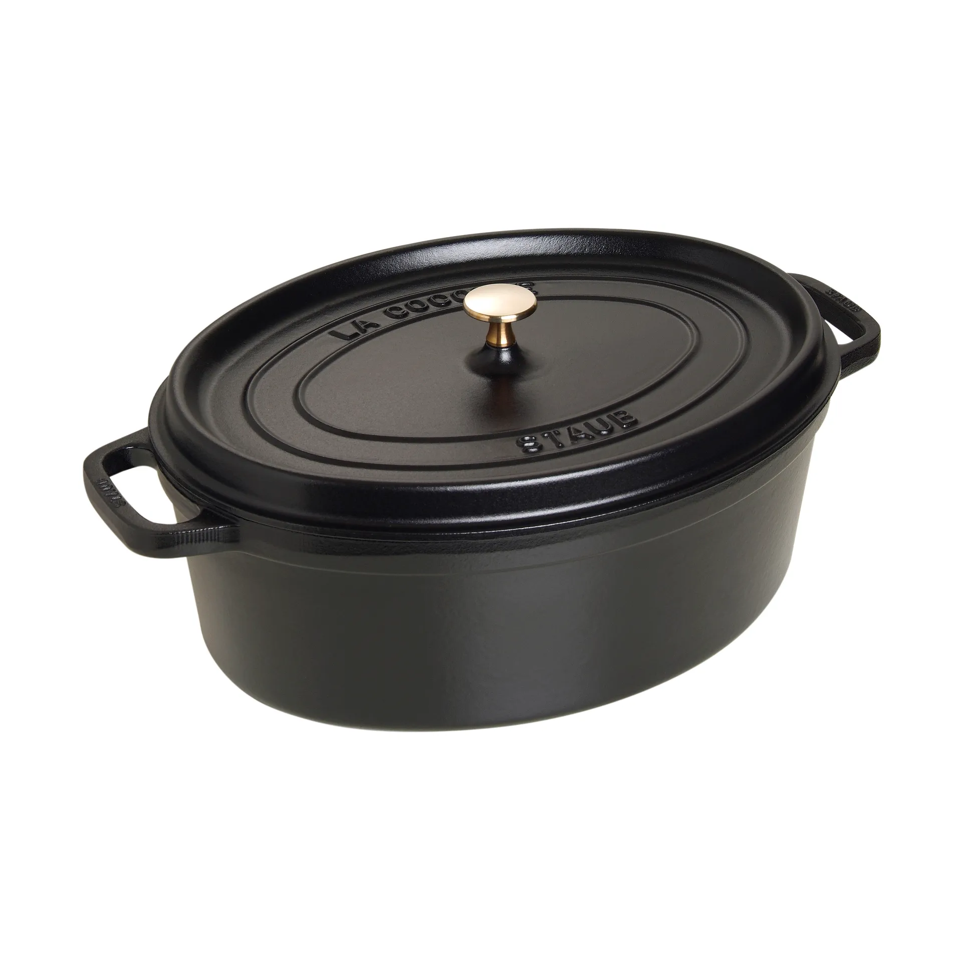 Cacerola de hierro fundido Staub La Cocotte oval 8 L, Negro STAUB
