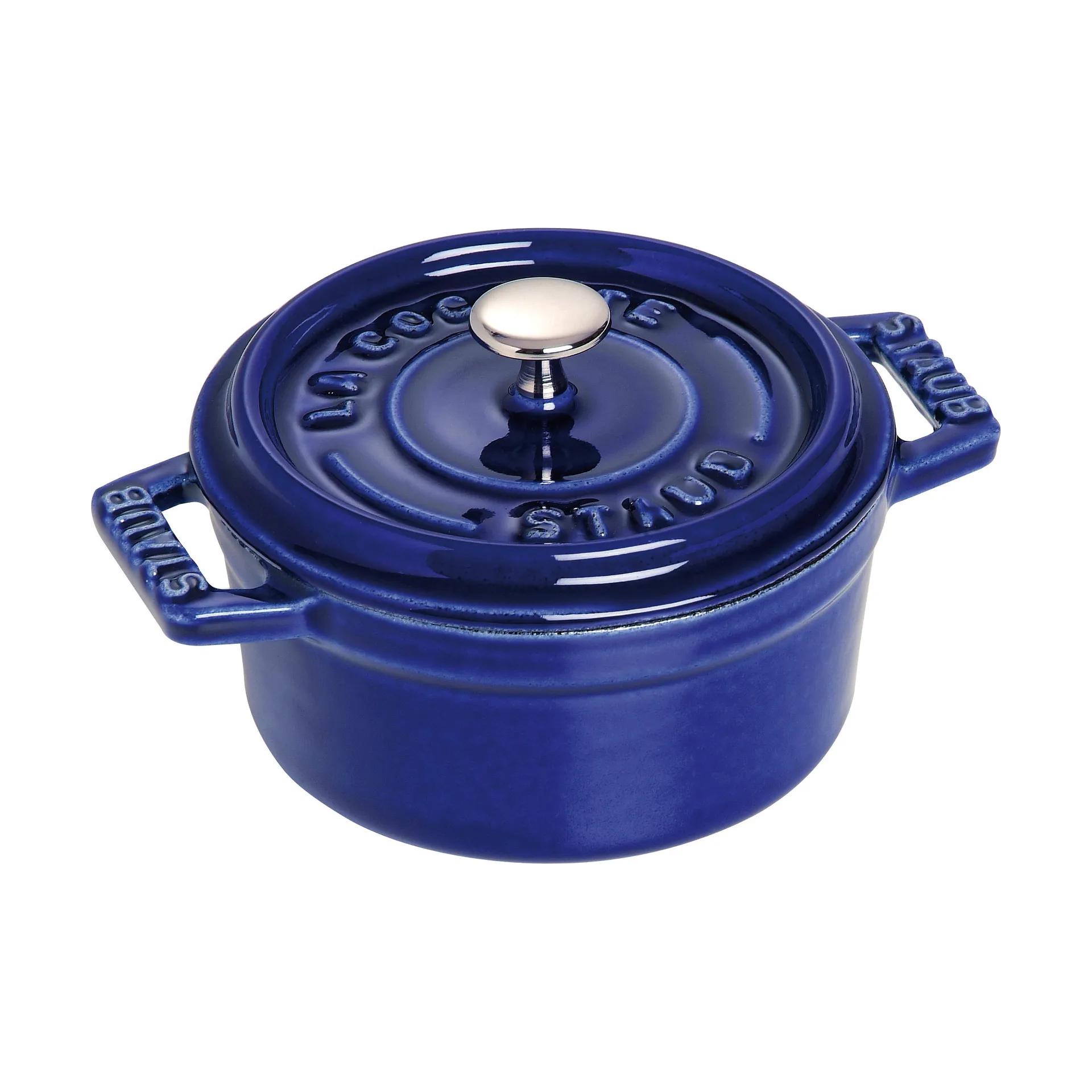 Cacerola de hierro fundido Staub La Cocotte redonda 0,25 L, Azul oscuro STAUB