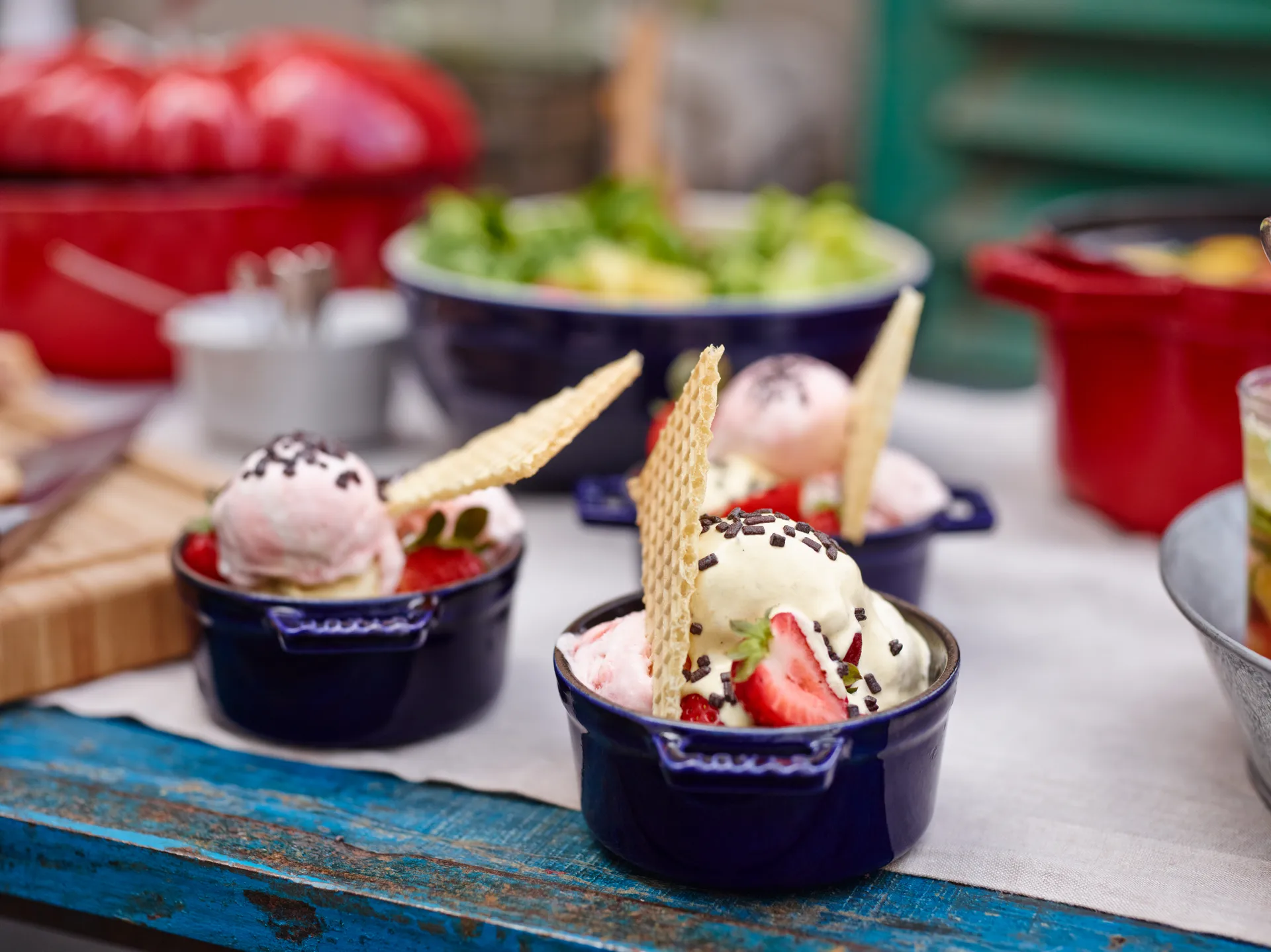 Cacerola de hierro fundido Staub La Cocotte redonda 0,25 L, Azul oscuro STAUB