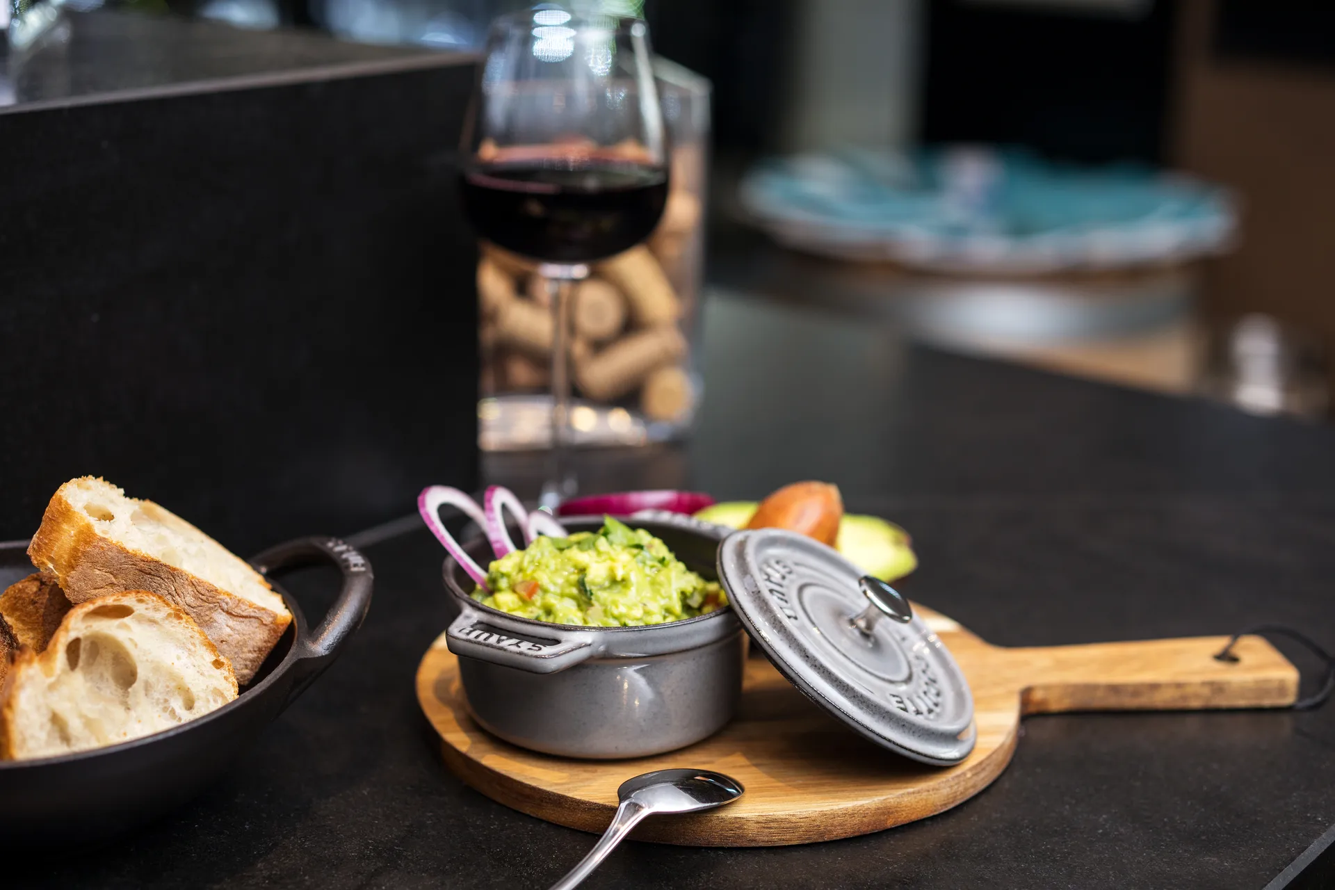 Cacerola de hierro fundido Staub La Cocotte redonda 0,25 L, Gris grafito STAUB